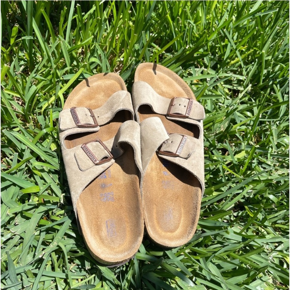Birkenstock Arizona Soft Footbed Suede Leather great  pre-owned condition